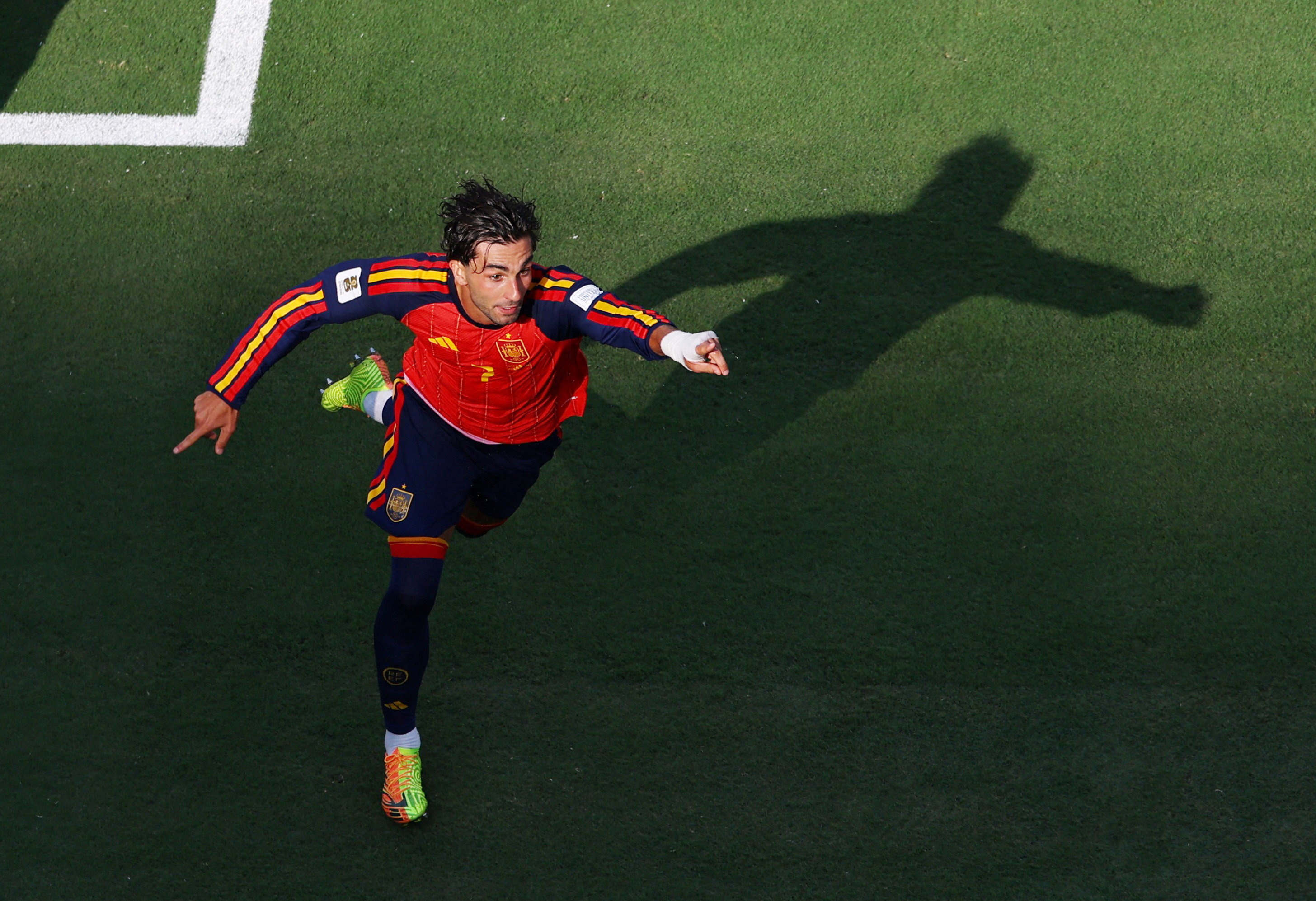 Spain's Ferran Torres celebrates scoring as we look at the Euro 2028 odds.