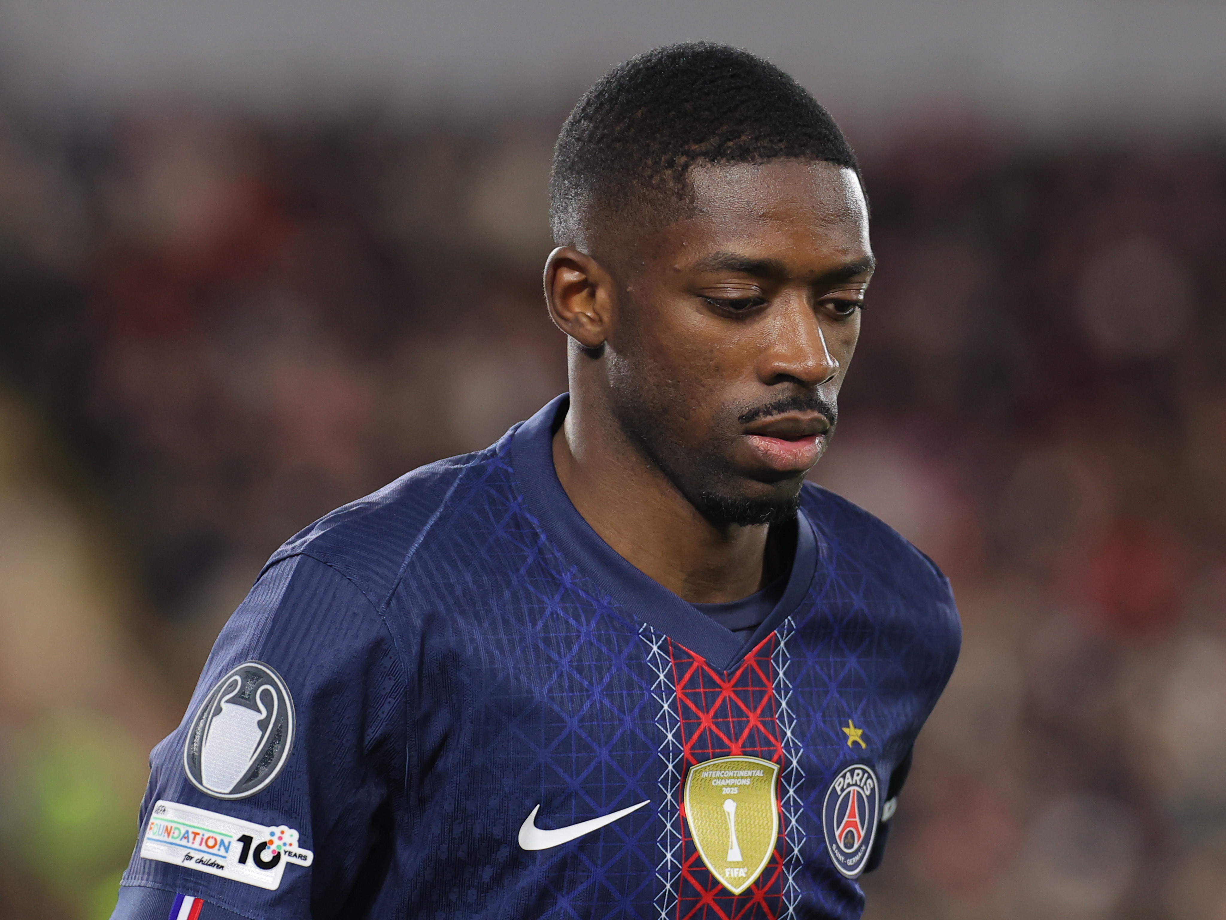 Ousmane Dembele in action as we provide our Champions League knockout expert picks and odds. 
