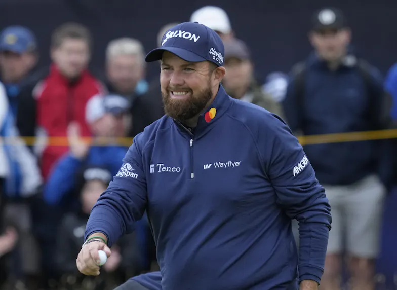 Shane Lowry reacts on the 14th green as we look at our best 2024 British Open Round 3 expert picks