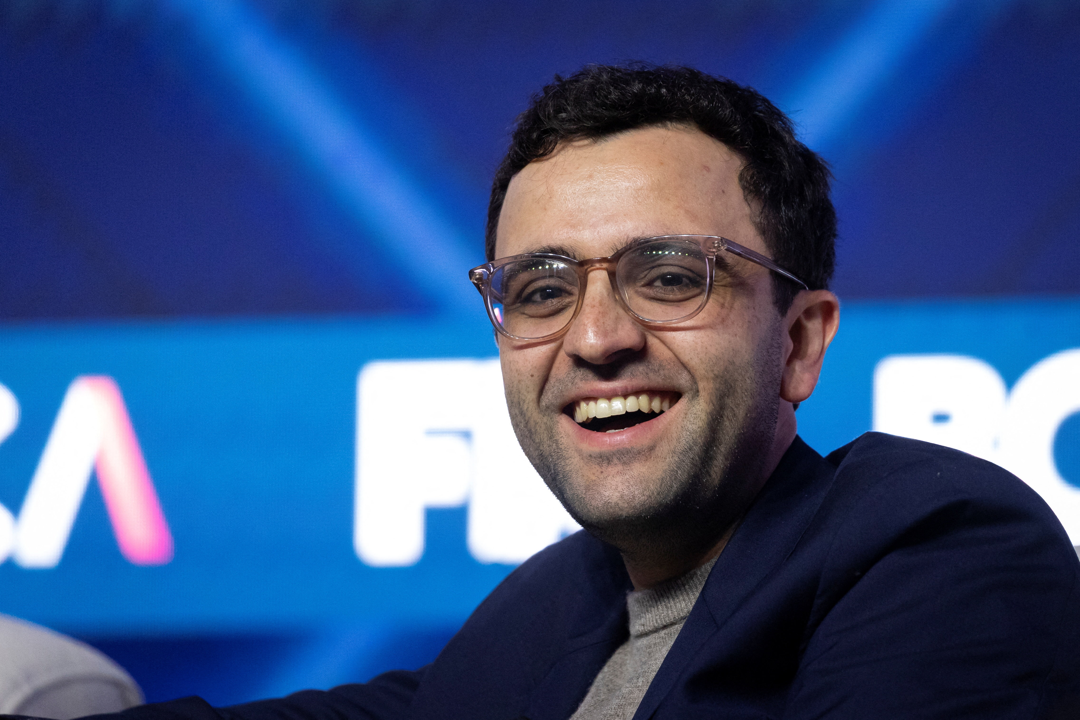 CEO of Kalshi Tarek Mansour smiles as we look at Kalshi's majority share of the US prediction markets.