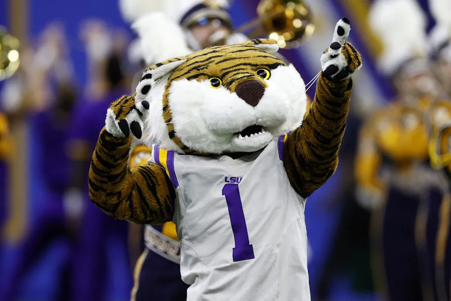 LSU Tigers mascot Mike the Tiger as we look at the September report for Louisiana.
