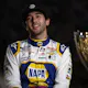 Chase Elliott, driver of the NAPA Auto Parts Chevrolet, speaks to the media during the NASCAR Championship 4 Media Day at Phoenix Raceway on November 03, 2022 in Avondale, Arizona.