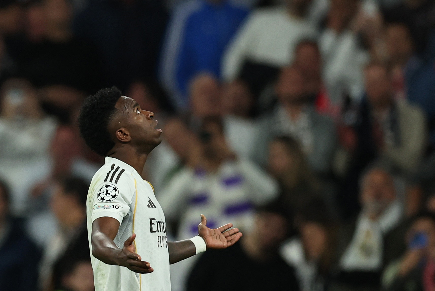 Real Madrid's Vinicius Junior celebrates scoring as we look at the best Champions League odds.
