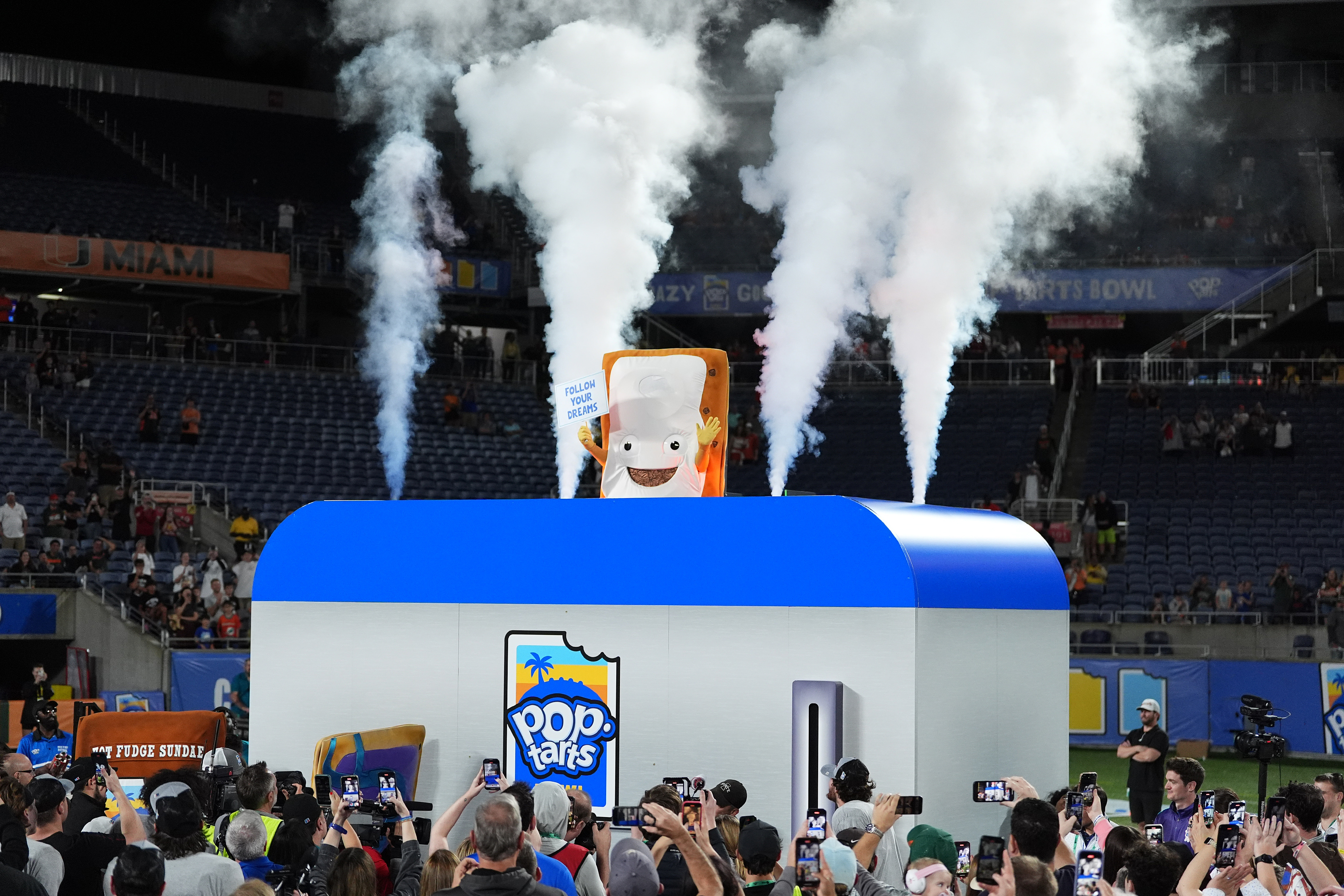 The Pop-Tarts Bowl has a tradition of toasting and consuming its mascot, making it hard to top on the college football bowl mascot rankings list. 