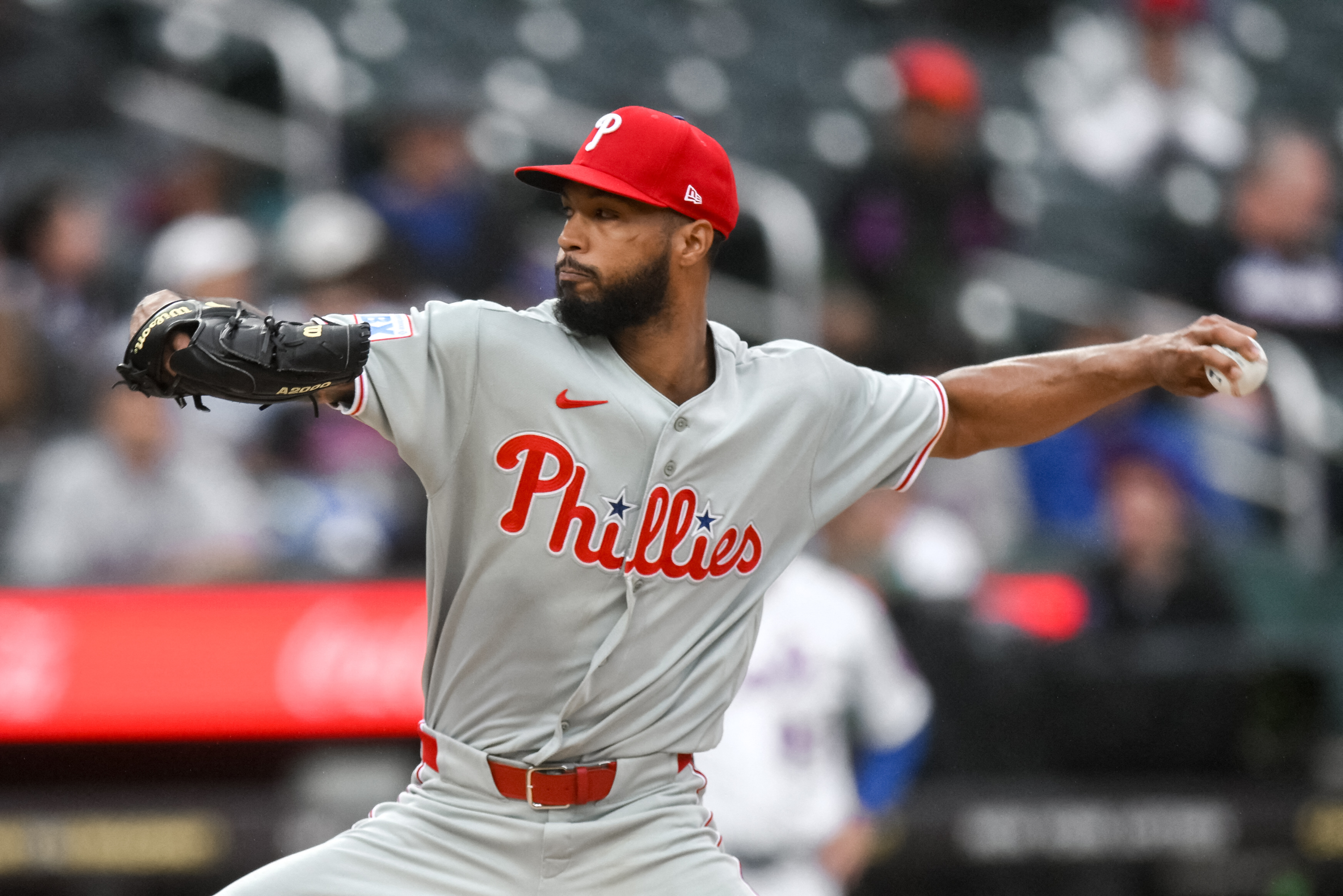 Pictured: Philadelphia Phillies starting pitcher Cristopher Sanchez in action as we break down our Best NRFI Bets Today: MLB No Run First Inning Picks for Friday, Sept. 25. Photo by John Jones-Imagn Images.