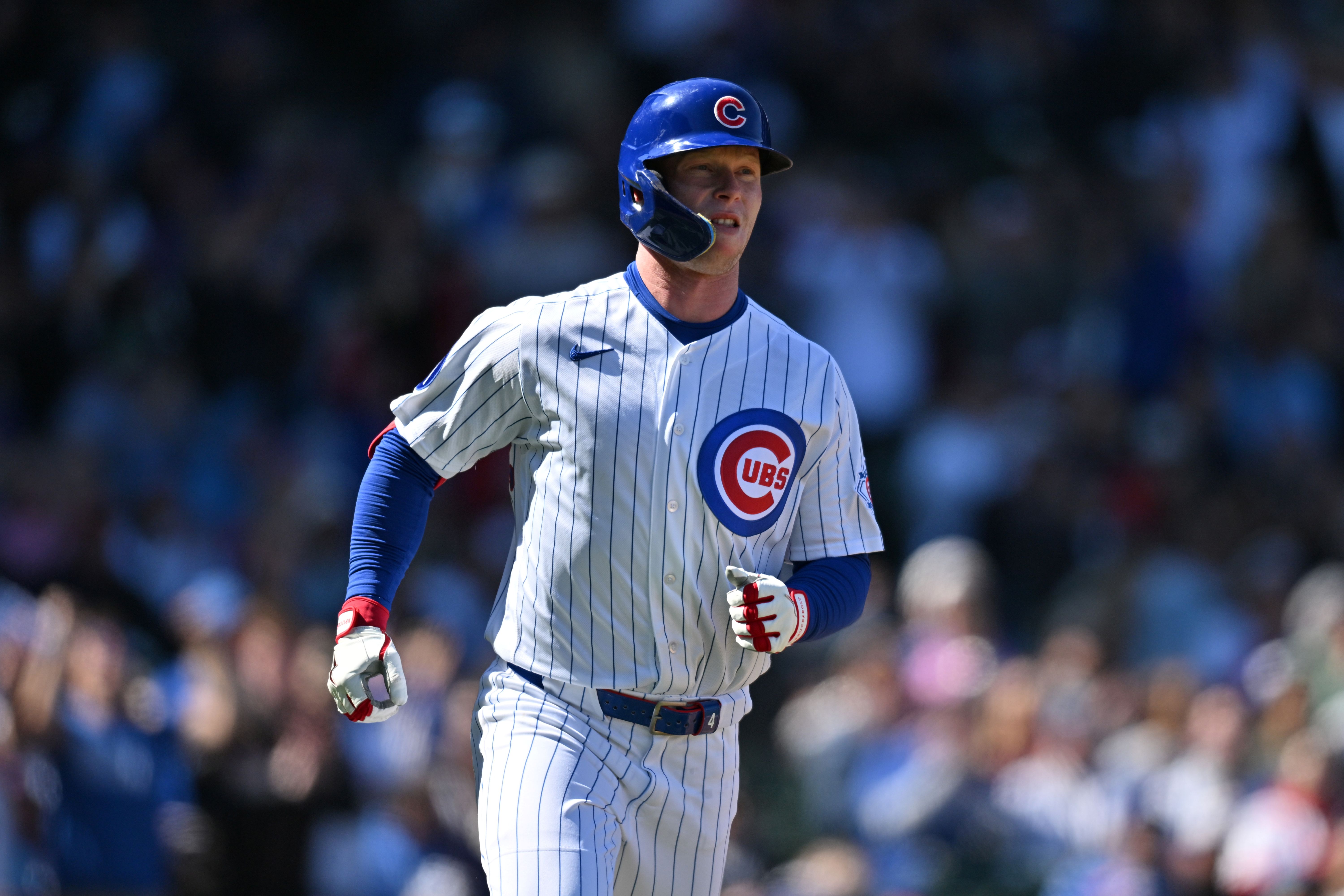 Chicago Cubs center fielder Pete Crow-Armstrong reacts, and he's key as we look at our Phillies vs. Cubs win probability.