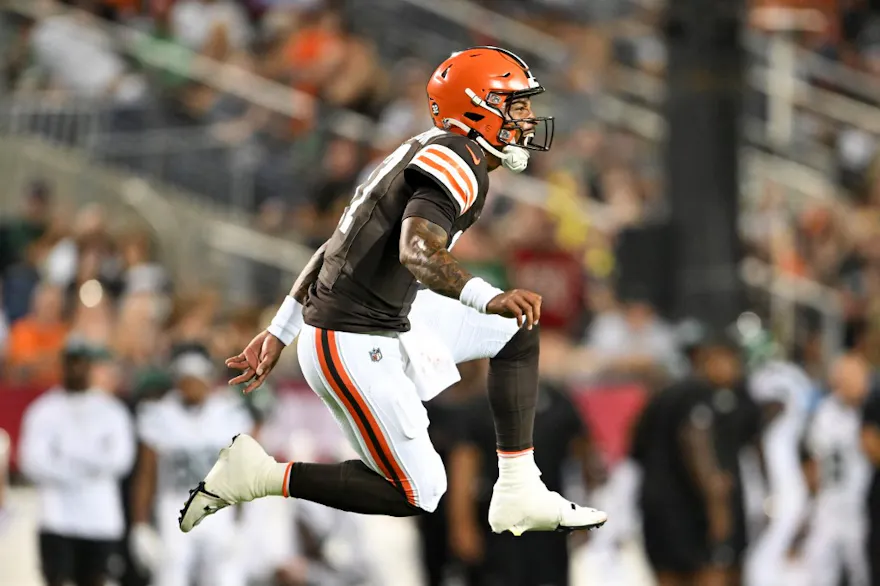 Dorian Thompson-Robinson #17 of the Cleveland Browns features in our Browns vs. Eagles predictions