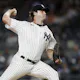Gerrit Cole of the New York Yankees pitches during the first inning in Game 2 of a doubleheader against the Minnesota Twins at Yankee Stadium on September 07, 2022.