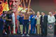 Britain's Tyson Fury gestures on stage during the official weigh-in on the eve of his heavyweight world boxing championship fight against Ukraine's Oleksandr Usyk in Riyadh. We're breaking down our Fury vs. Usyk Predictions.
