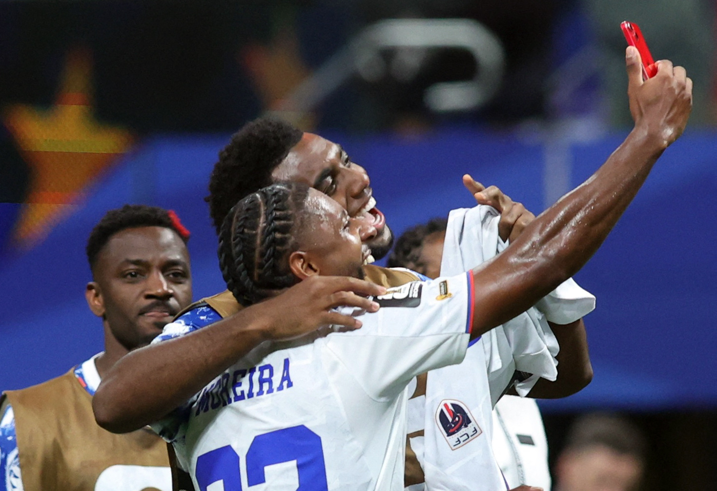  Cape Verde's Steven Moreira celebrates after the match with Logan Costa as we look at how their draw cost one Polymarket user a million dollars.