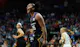 Connecticut Sun forward Alyssa Thomas (25) reacts as we offer our best Sun vs. Sky prediction and expert picks for Wednesday's WNBA matchup at Wintrust Arena in Chicago.