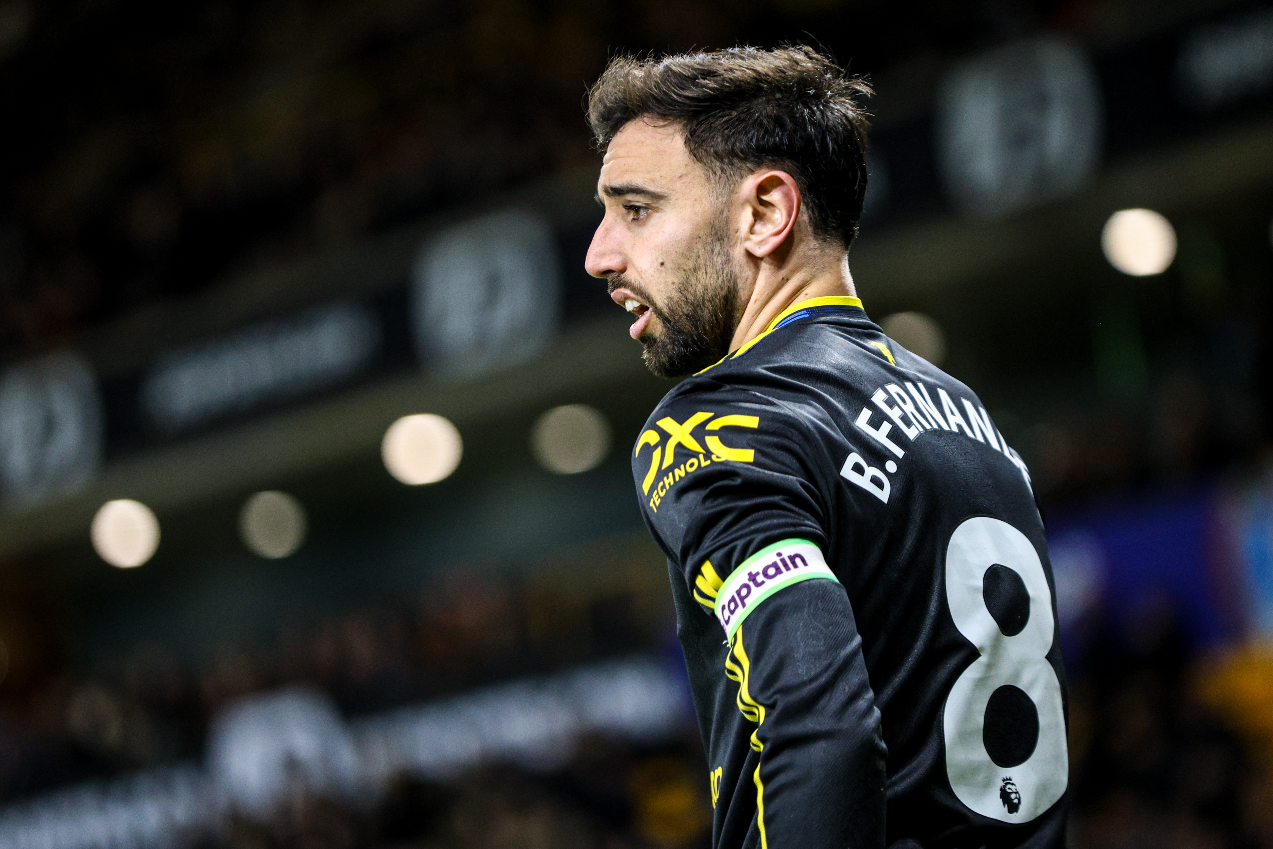 Bruno Fernandes in action as we offer our Manchester United vs. Bournemouth prediction. 