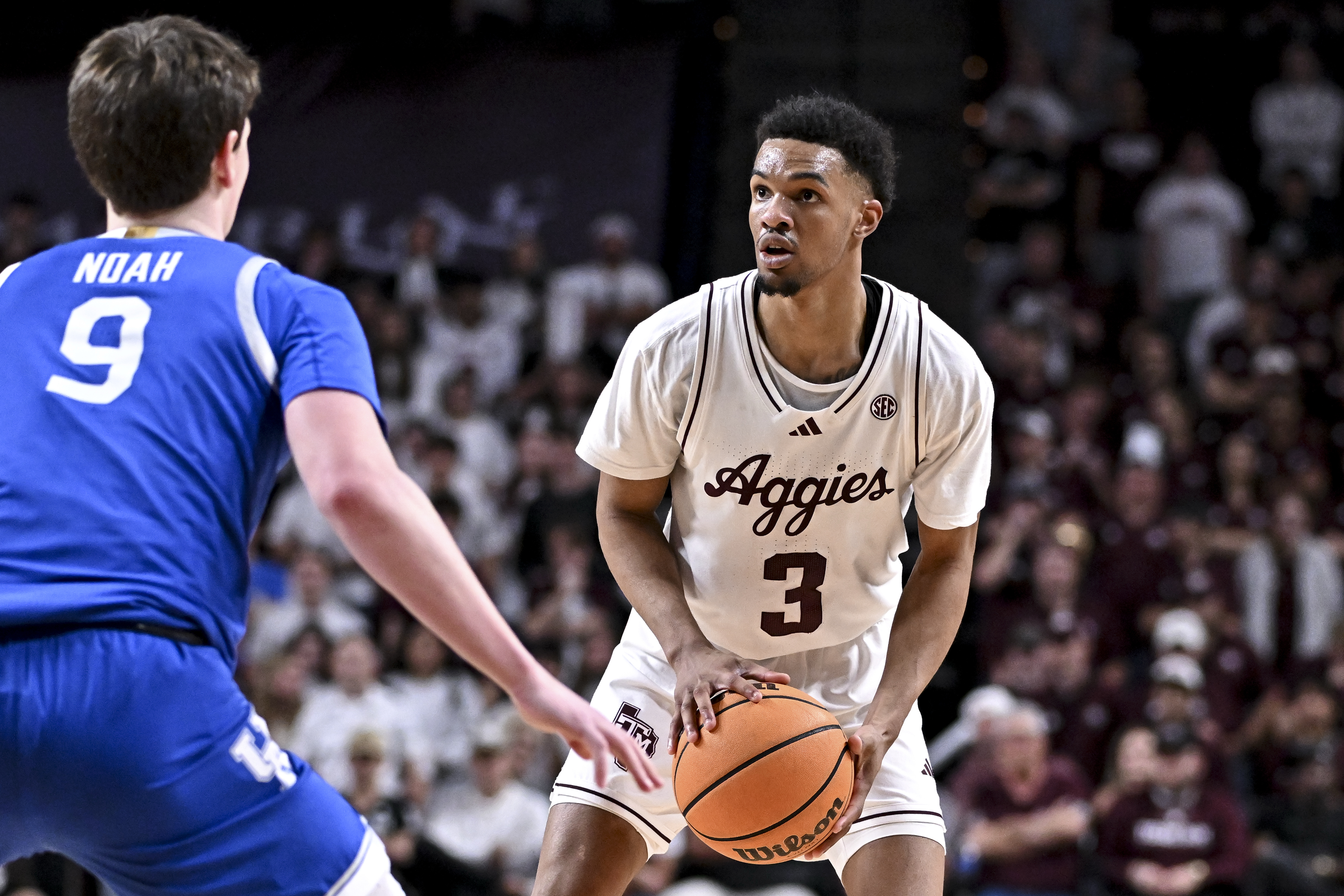 Rylan Griffen in action as we provide our Texas A&M vs. Houston prediction and parlay.