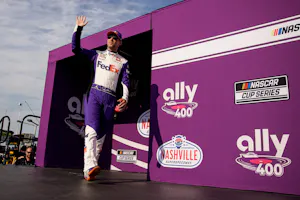 NASCAR Cup Series driver Denny Hamlin (11) is introduced before the Ally 400 race at Nashville Superspeedway, as we offer our best Ally 400 expert picks and race preview.