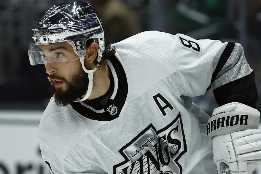 Drew Doughty of the Los Angeles Kings in the third period at Crypto.com Arena on October 29, 2022 in Los Angeles, California.