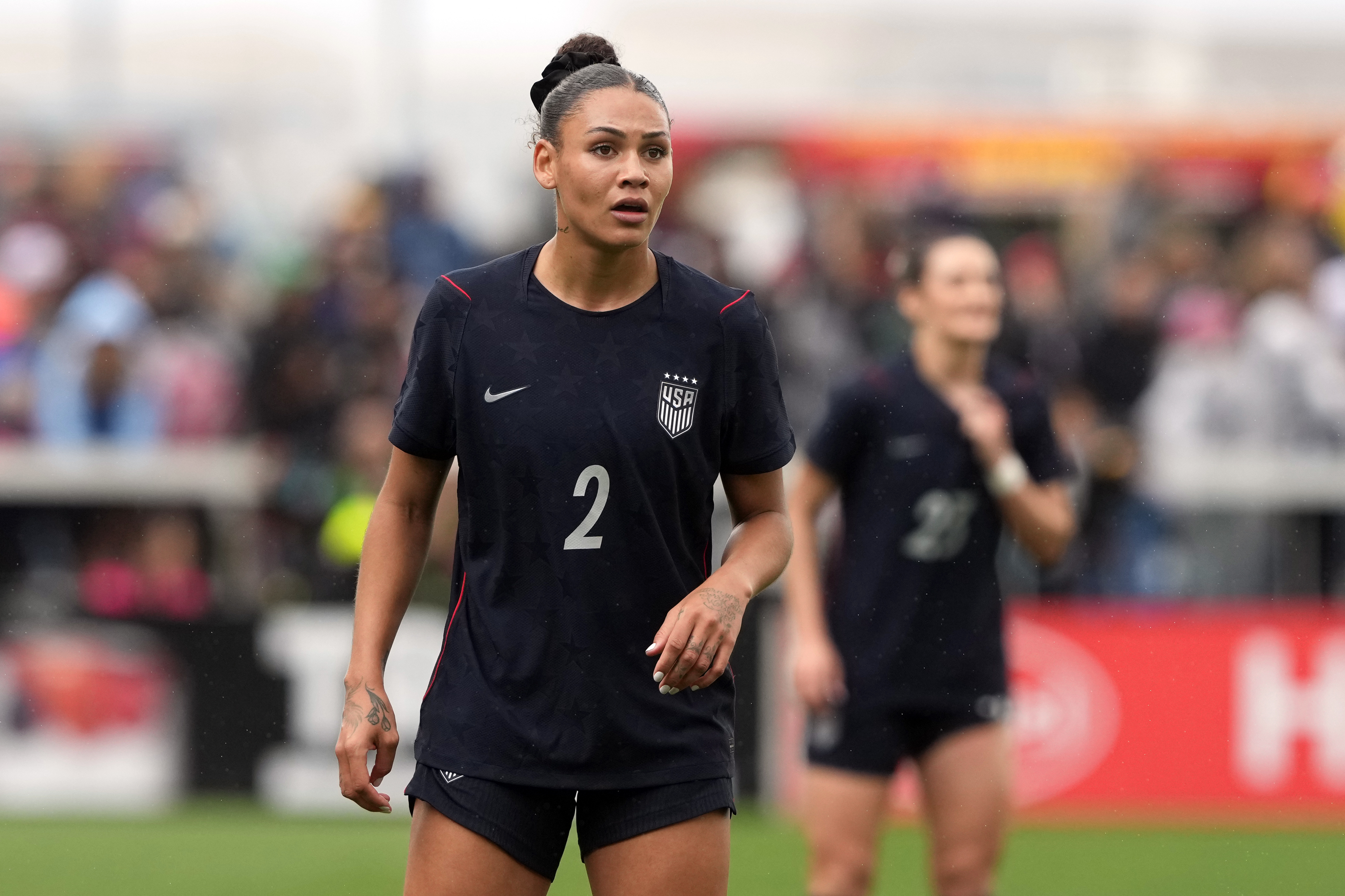United States forward Trinity Rodman in action as we look at the 2027 Women's World Cup odds