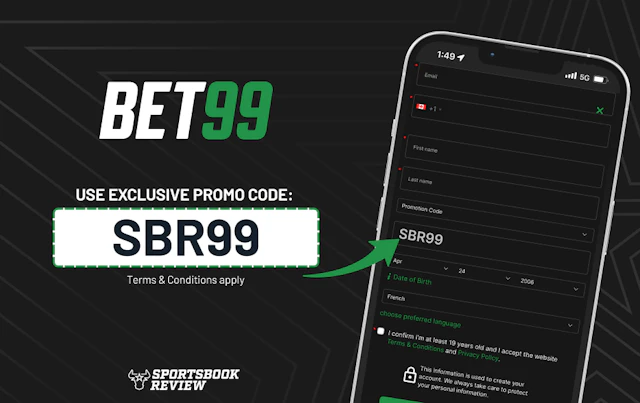 BET99 Sportsbook SBR promo code.