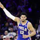 Tobias Harris of the Philadelphia 76ers reacts against the Orlando Magic, and we offer new U.S. bettors our exclusive bet365 bonus code.