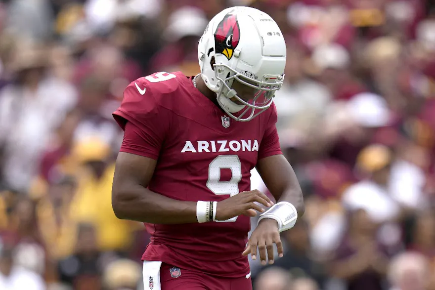 Joshua Dobbs #9 of the Arizona Cardinals features in our NFL worst record odds.