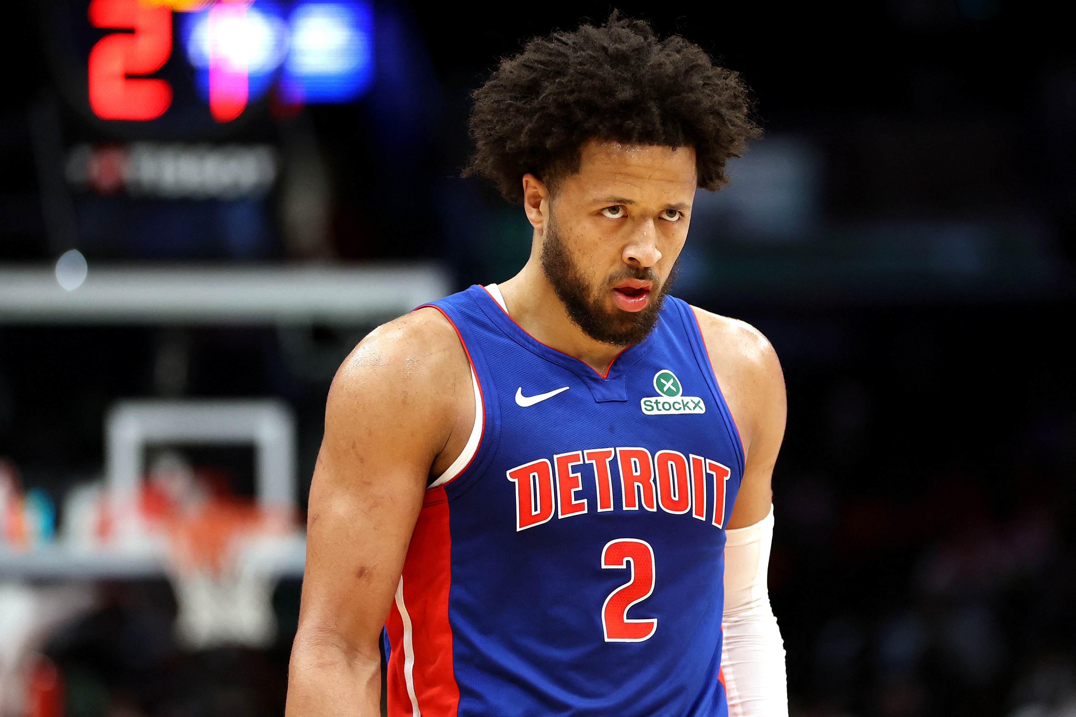 Detroit Pistons guard Cade Cunningham (2) looks on as we dive into our NBA awards eligibility tracker 2026.