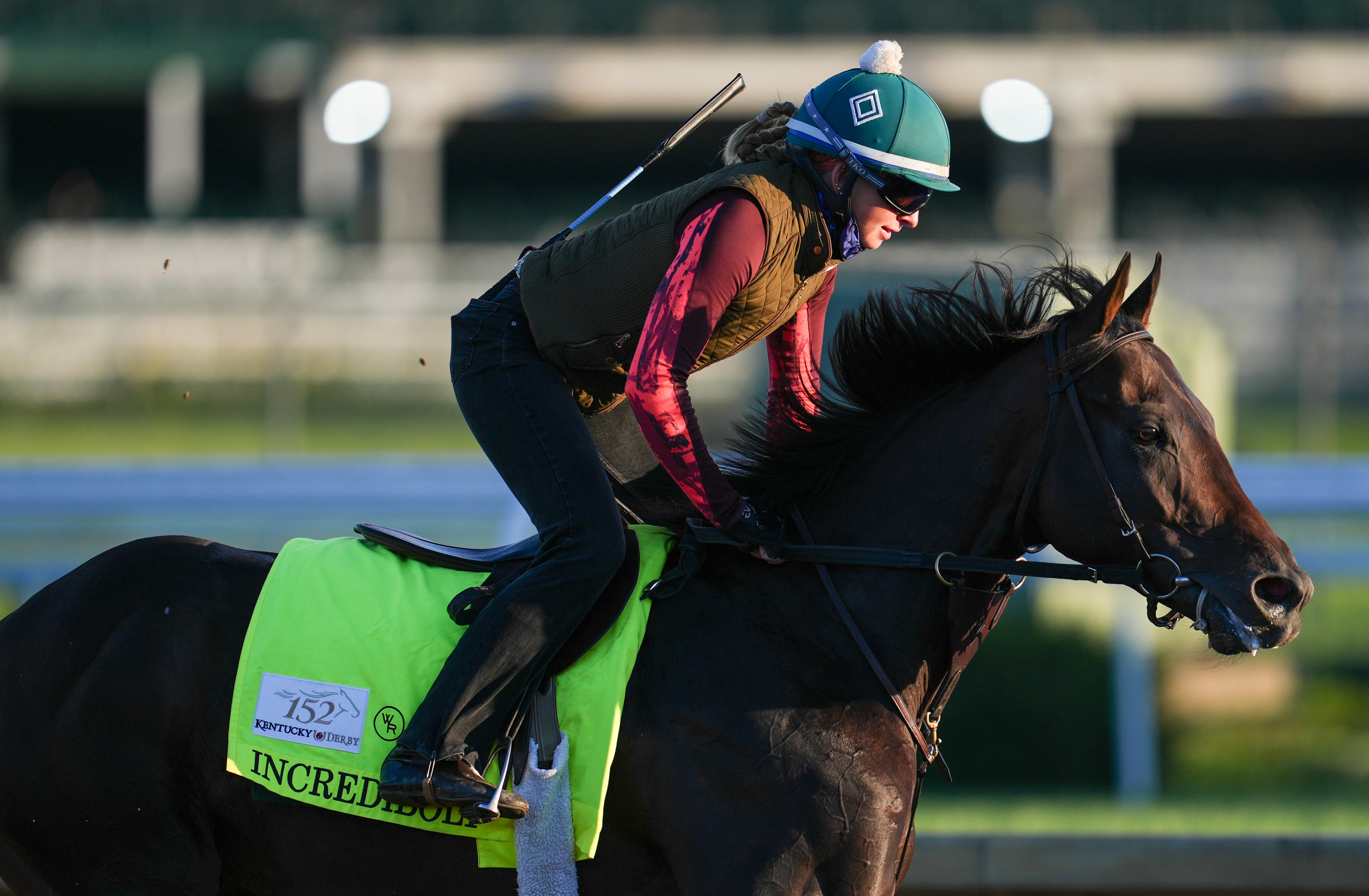 Horse Incredibolt trains as we break down our Preakness Stakes post positions 2026
