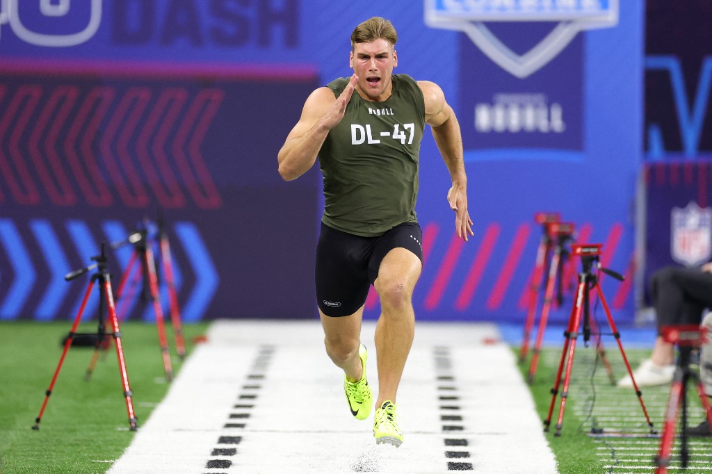 Iowa's Lukas Van Ness is one of the fastest risers in our NFL Mock Draft.
