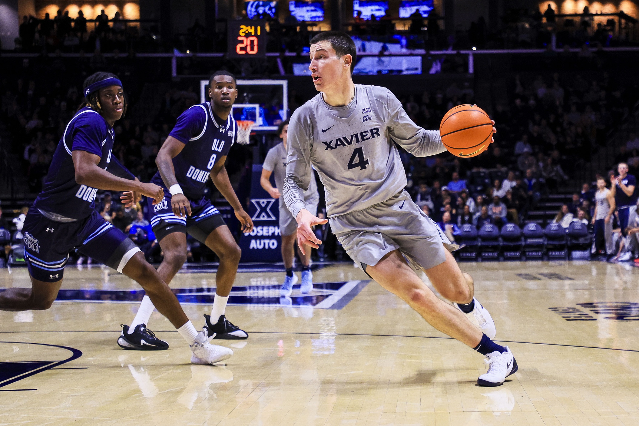 Filip Borovicanin in action as we offer our West Virginia vs. Xavier prediction. 