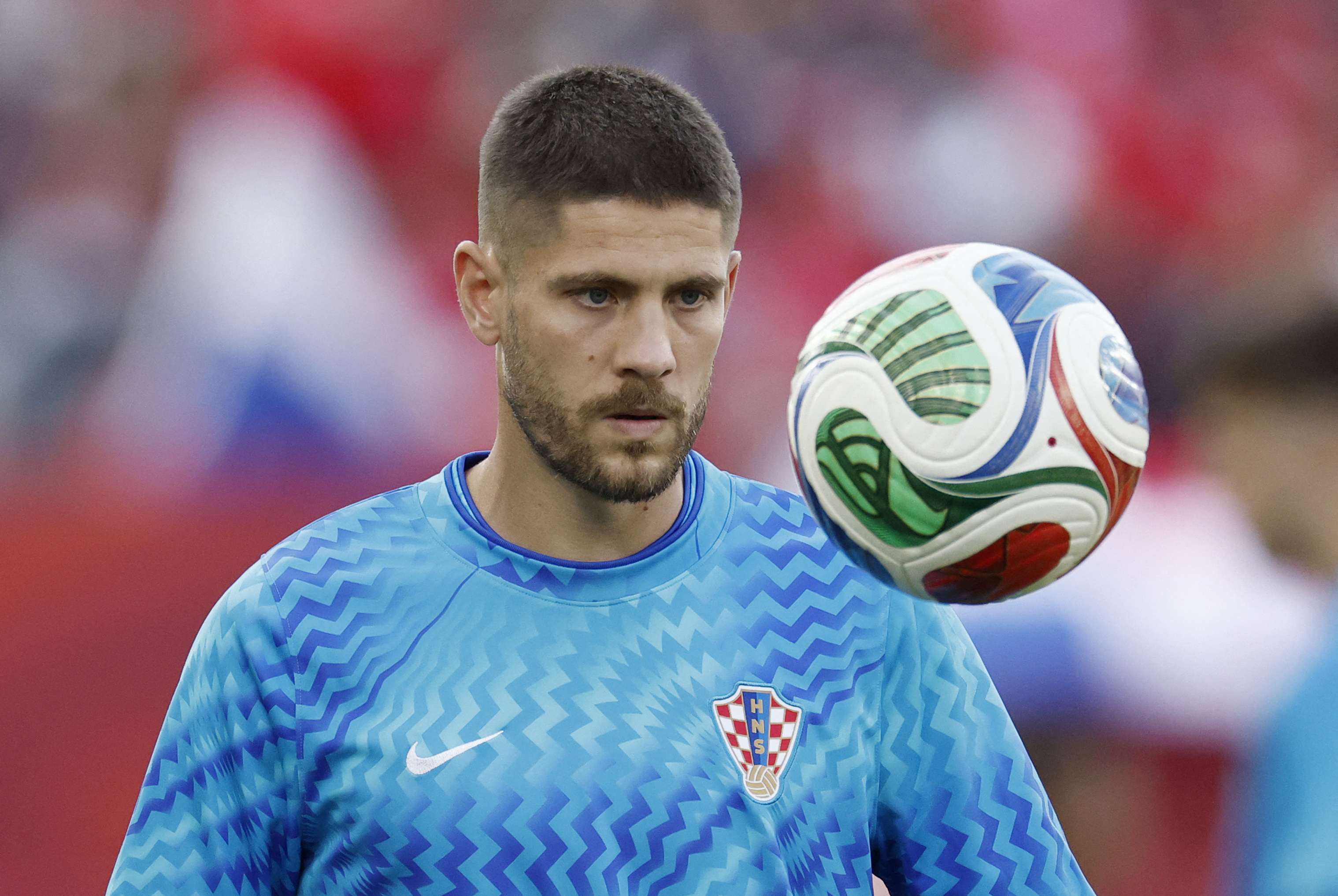 Croatia's Andrej Kramaric warms up as we break down our Croatia vs. Ghana prediction.