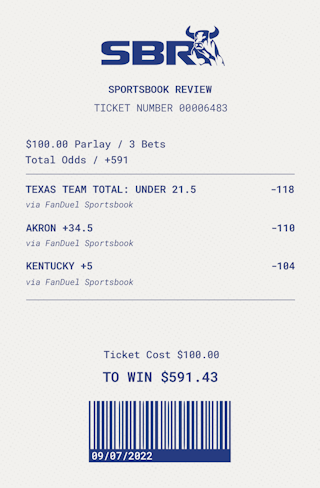 College Football Top 5 Betting *Parlays* for Week 2