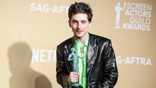 Timothee Chalamet is featured in our printable Oscars ballot