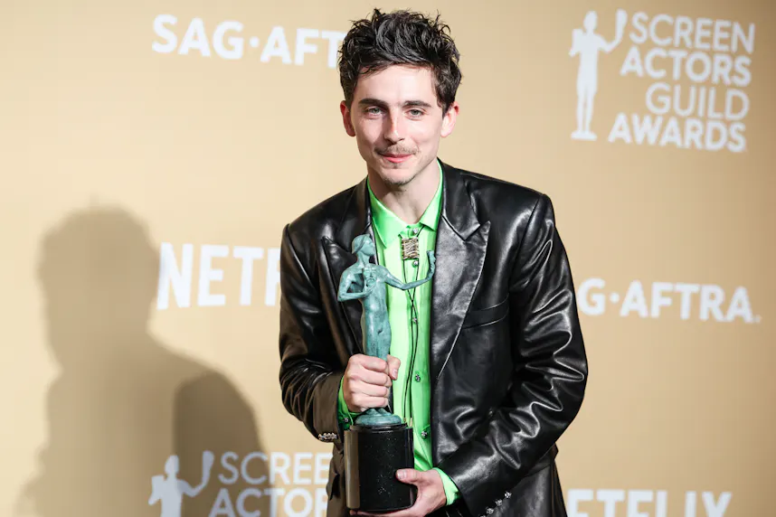 Timothee Chalamet is featured in our printable Oscars ballot