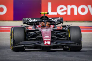 Alfa Romeo F1 Team Stake driver Zhou Guanyu of Team China drives as we look at Stake's desired expansion into Canada