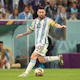 Lionel Messi of Argentina plays during the FIFA World Cup 2022, Semi-final match between Argentina and Croatia on Dec. 13, 2022 at Lusail Stadium in Al Daayen, Qatar.