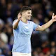 Julian Alvarez of Manchester City celebrates after he scores his side's fifth goal to put them 5-0 during the UEFA Champions League, Group G football match between Manchester City and FC Copenhagen on October 5, 2022 at Etihad Stadium.