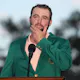 Scottie Scheffler of the United States speaks to the crowd during the Green Jacket Ceremony as we look at our 2025 Masters picks & predictions