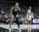 A'ja Wilson (22) of the Las Vegas Aces reacts as we break down the latest WNBA MVP odds with Wilson as the heavy favorite.