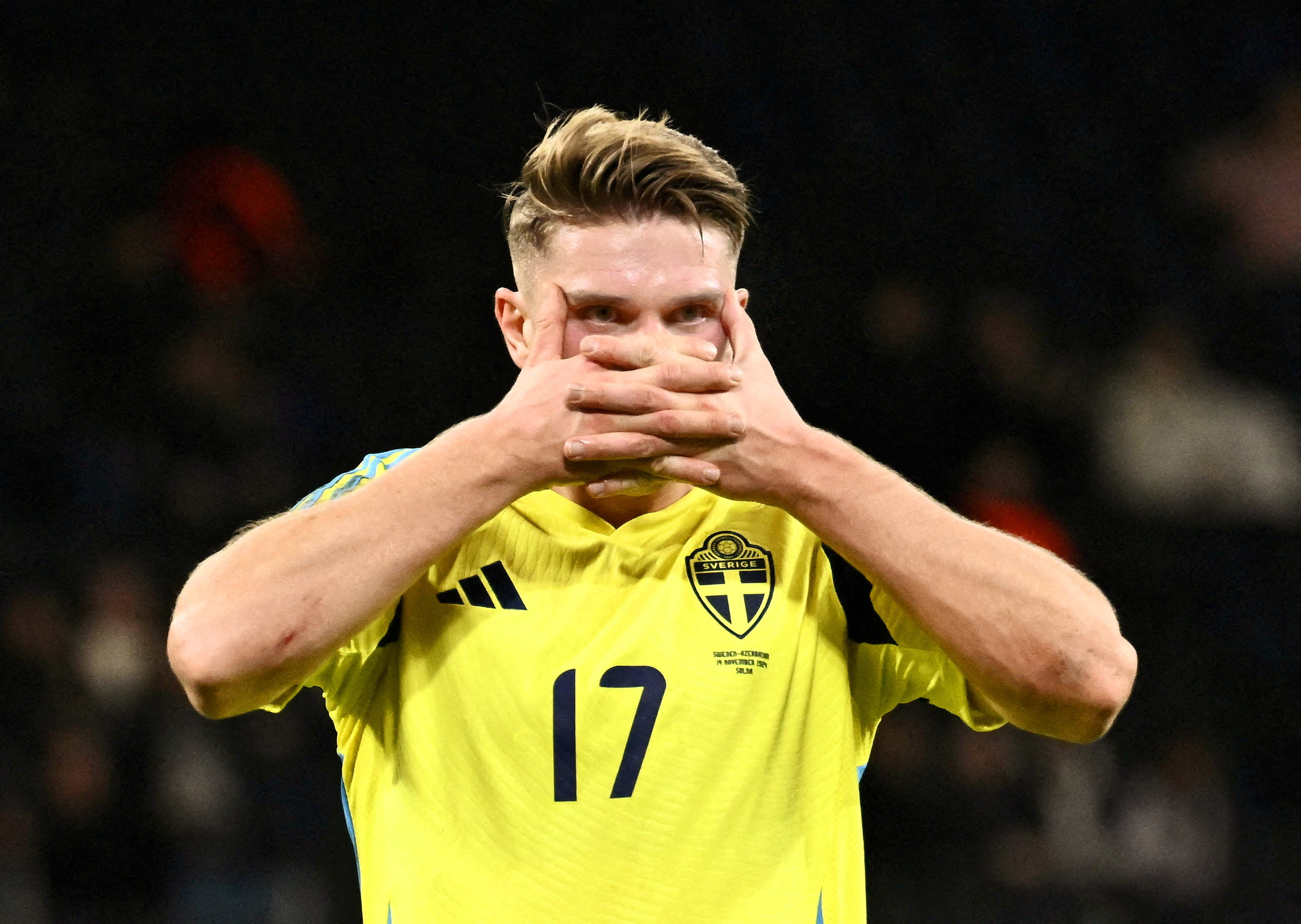 Sweden's Viktor Gyokeres celebrates scoring as we make our best World Cup predictions today.