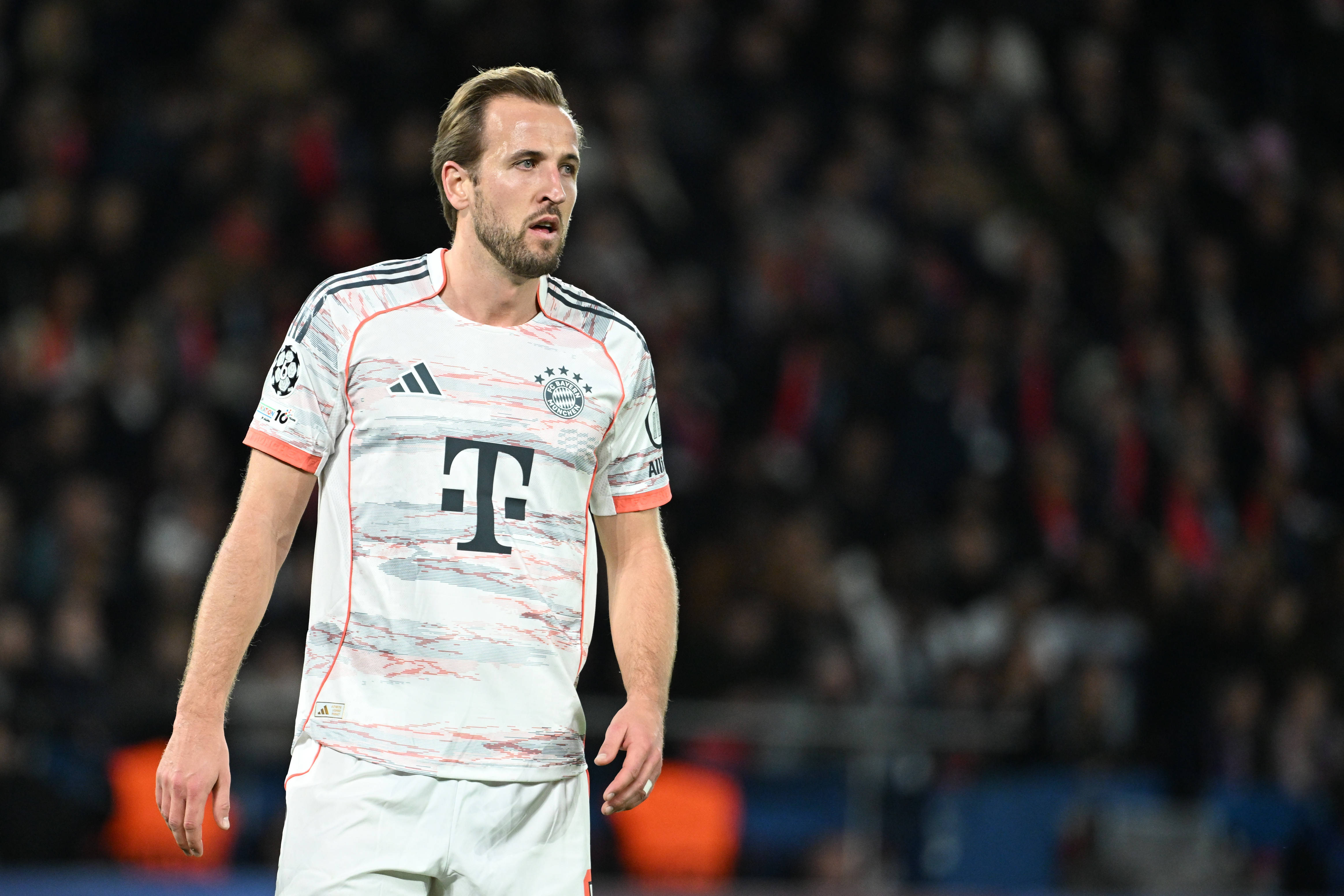 Bayern Munich's Harry Kane looks on as we offer our Arsenal vs. Bayern Munich prediction today