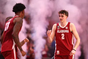 Grant Nelson #2 of the Alabama Crimson Tide is introduced as we look at Alabama's failed attempts to legalize sports betting in 2024