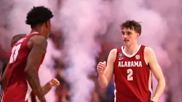 Grant Nelson #2 of the Alabama Crimson Tide is introduced as we look at Alabama's failed attempts to legalize sports betting in 2024