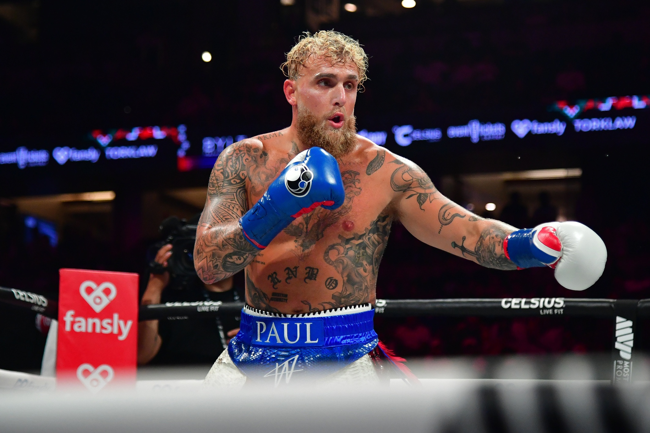 Jake Paul fights in the ring, and we're looking at the Jake Paul vs. Anthony Joshua fight details