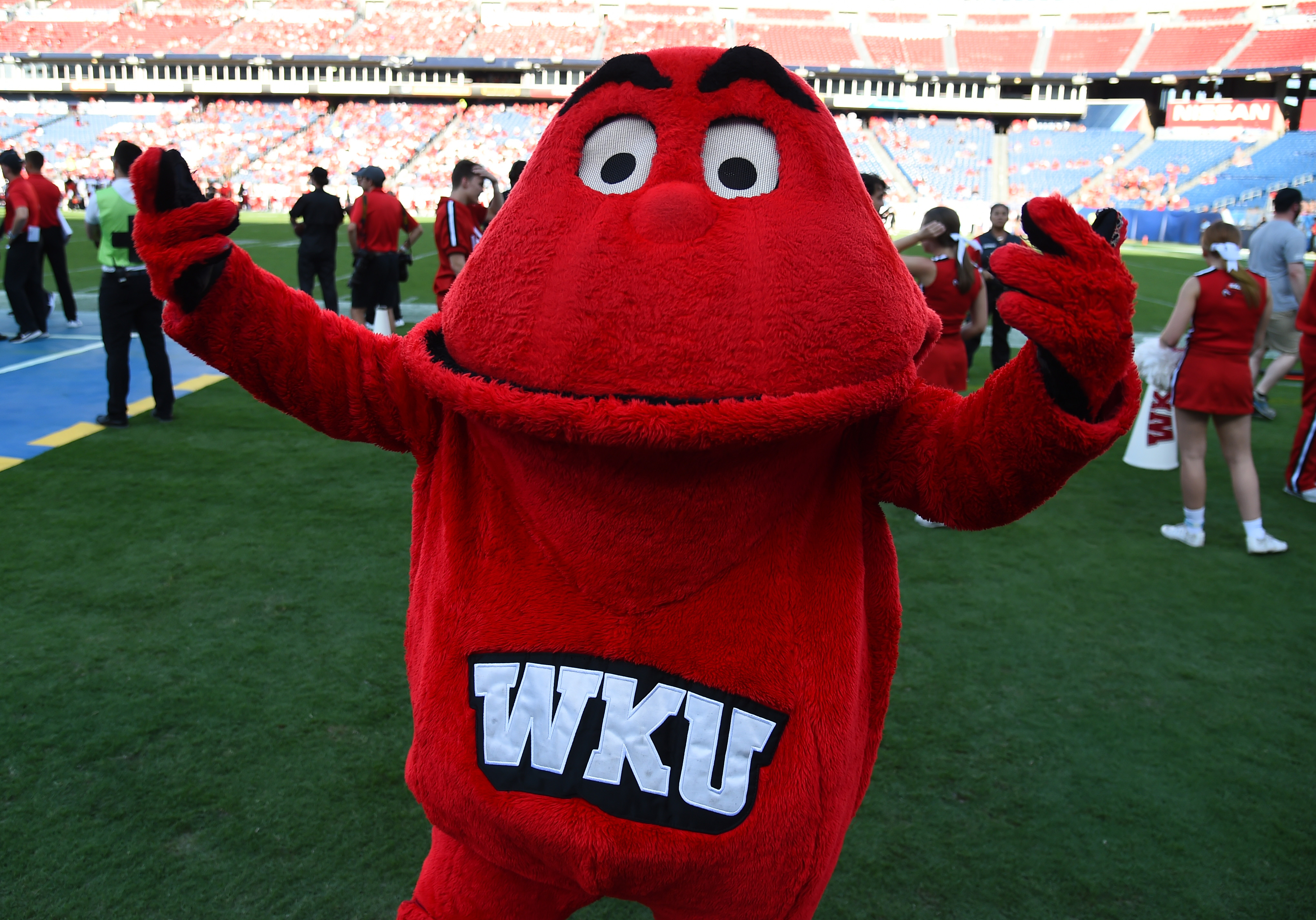  The Western Kentucky mascot reacts as we offer our Western Kentucky vs. Southern Miss predictions.