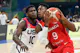 USA’s Anthony Edwards (10) and Canada’s RJ Barrett (9) vie for the ball as we look at the latest odds for the Men's Olympic Basketball Tournament in Paris, France.