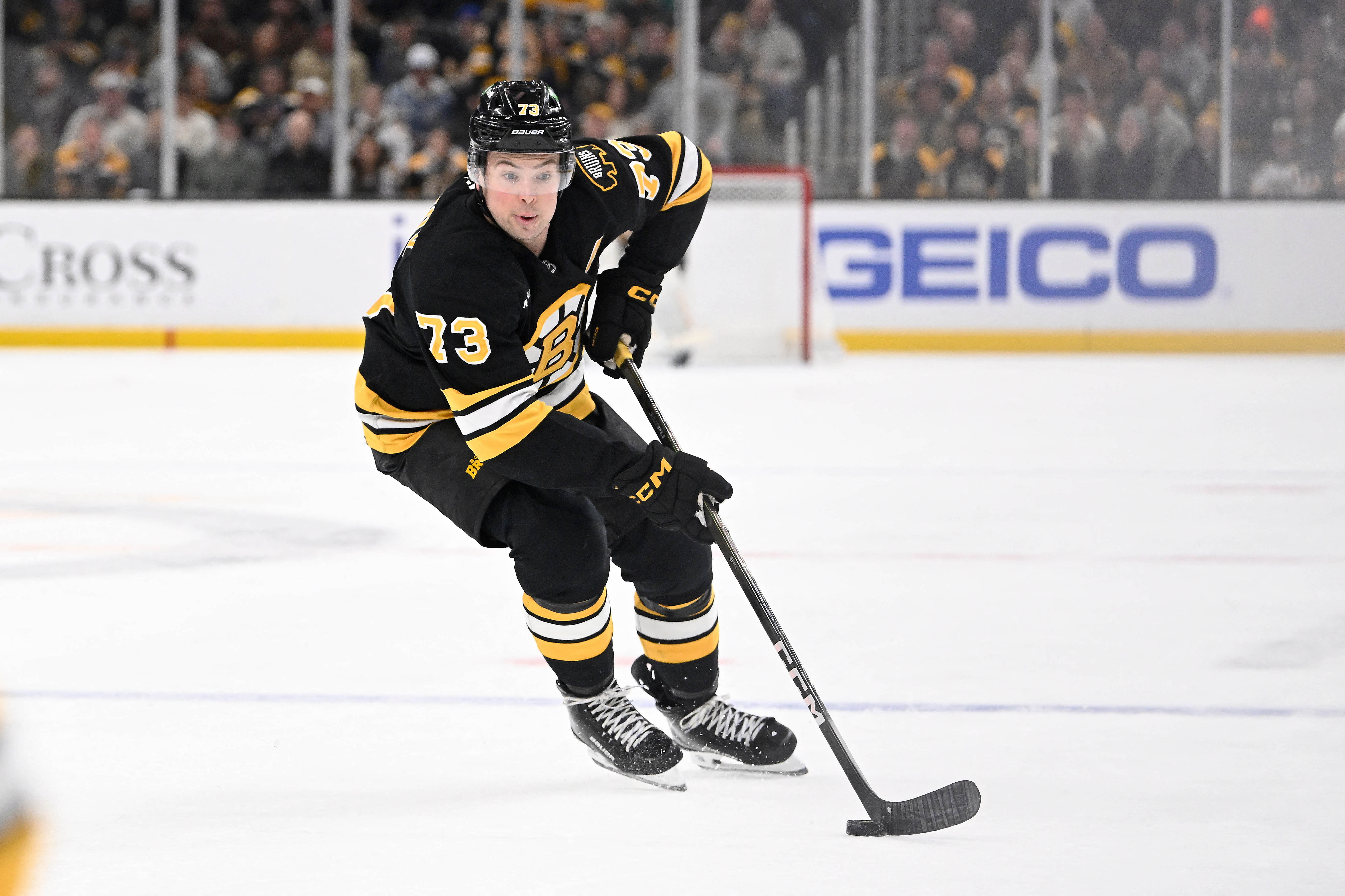 Charlie McAvoy in action as we offer our Bruins vs. Flyers prediction for Saturday's action. 