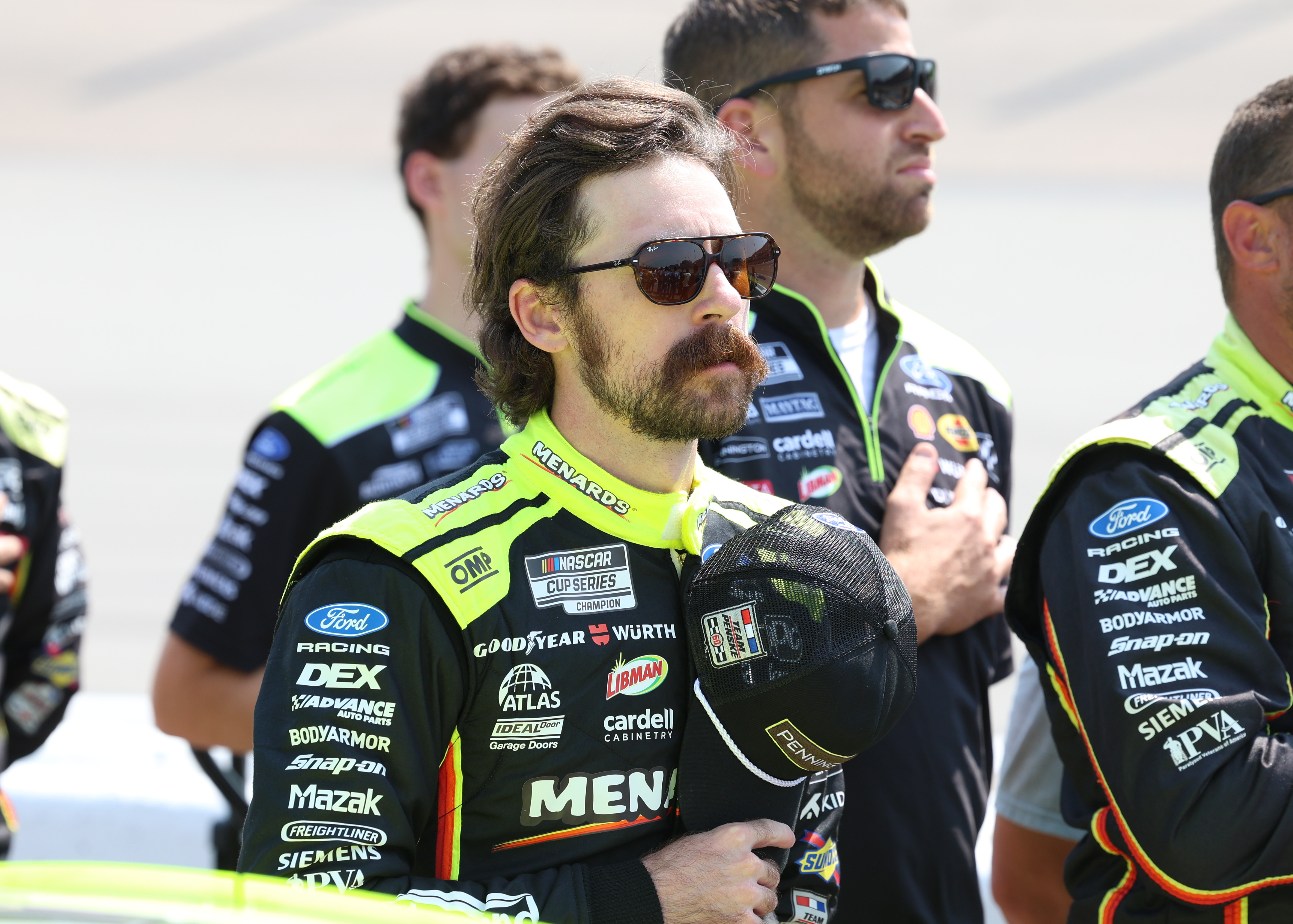 Team Penske driver Ryan Blaney (12) looks on as we break down our NASCAR at Richmond predictions.