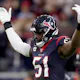 Will Anderson Jr. #51 of the Houston Texans reacts as we look at the NFL Defensive Rookie of the Year odds