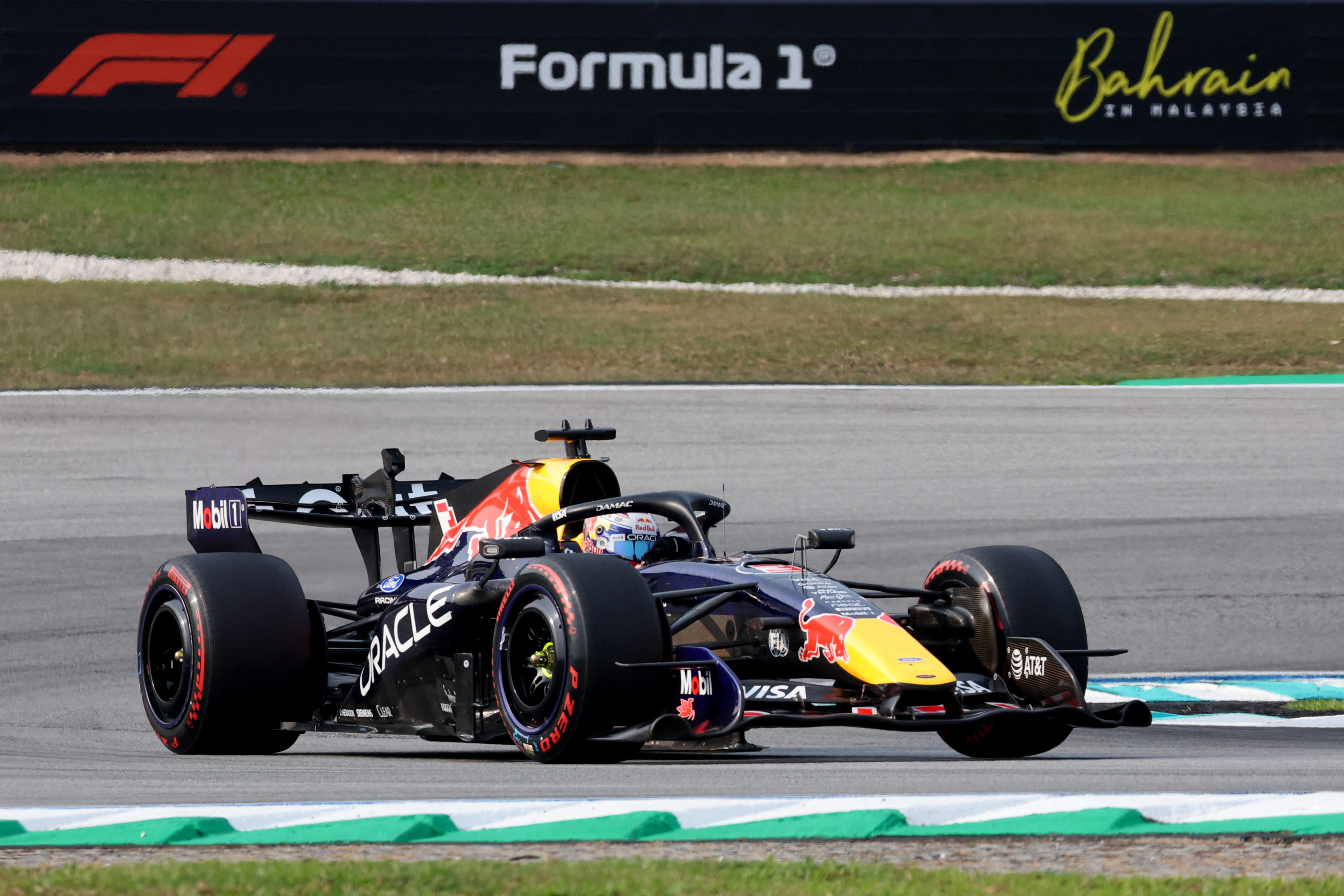 Red Bull's Max Verstappen during qualifying as he is featured in our Bahrain Prix in Malaysia predictions.