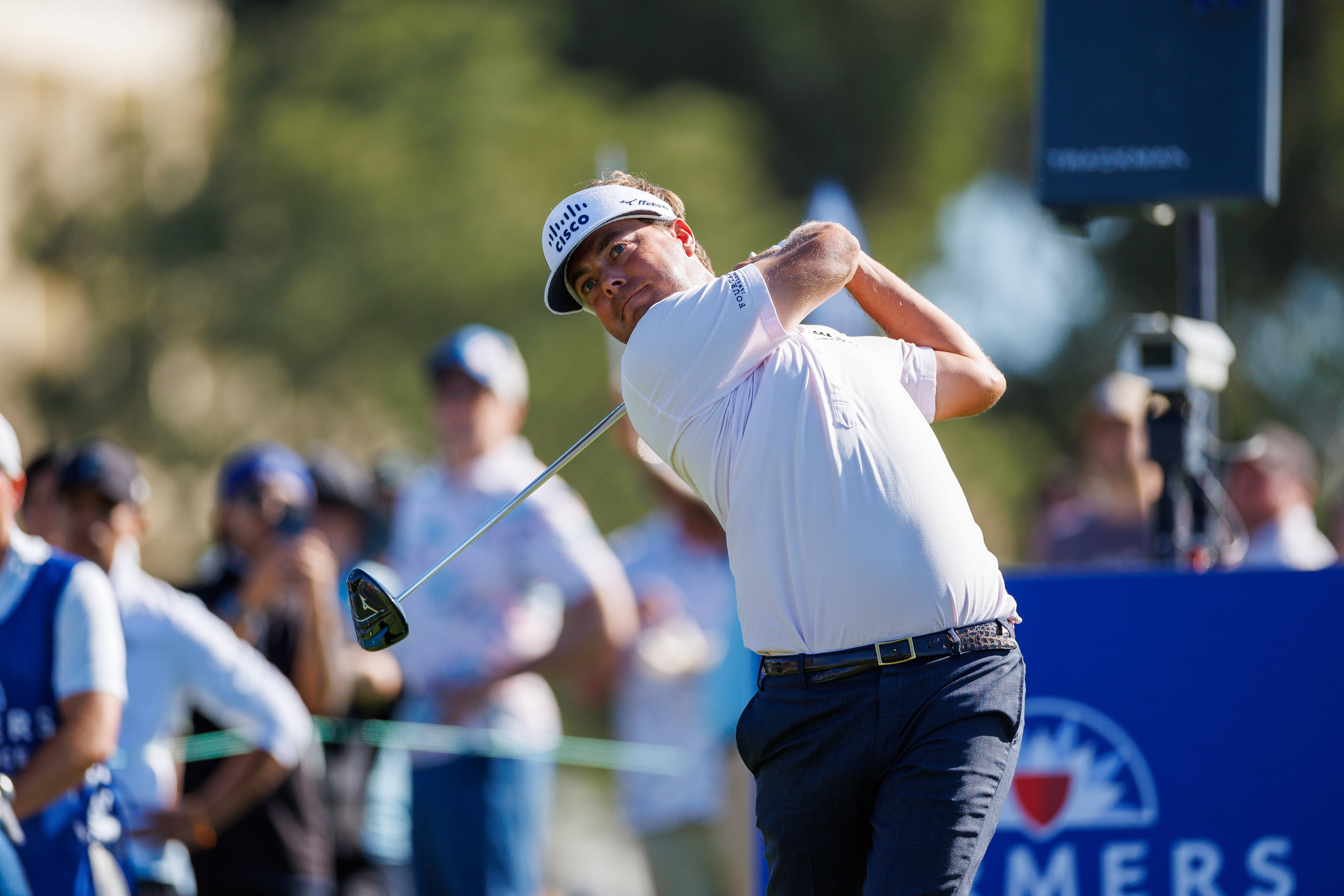 Keith Mitchell plays his shot from the tee as we look at our Cognizant Classic first-round leader predictions