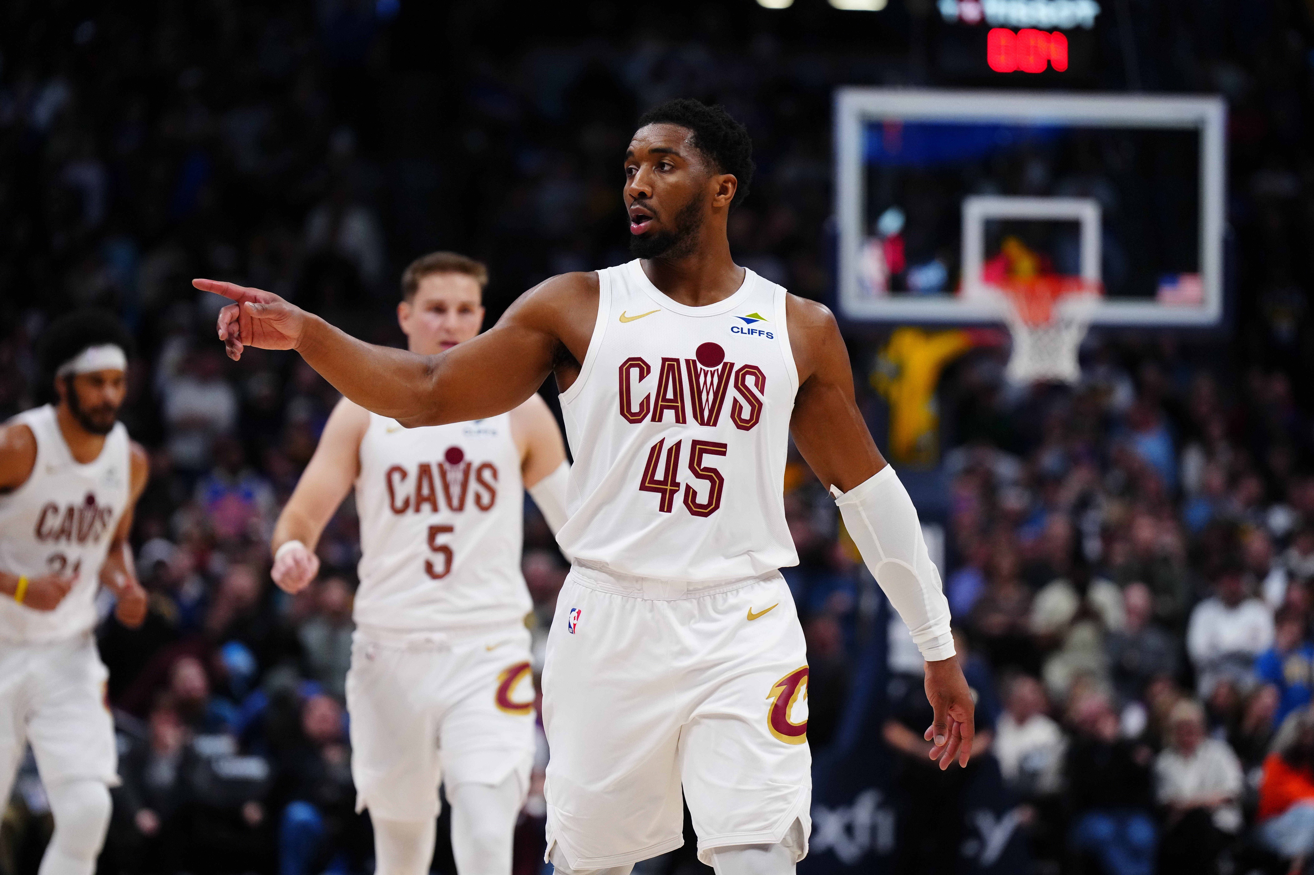 Cleveland Cavaliers guard Donovan Mitchell - who's featured in my NBA player props today - during the fourth quarter. 