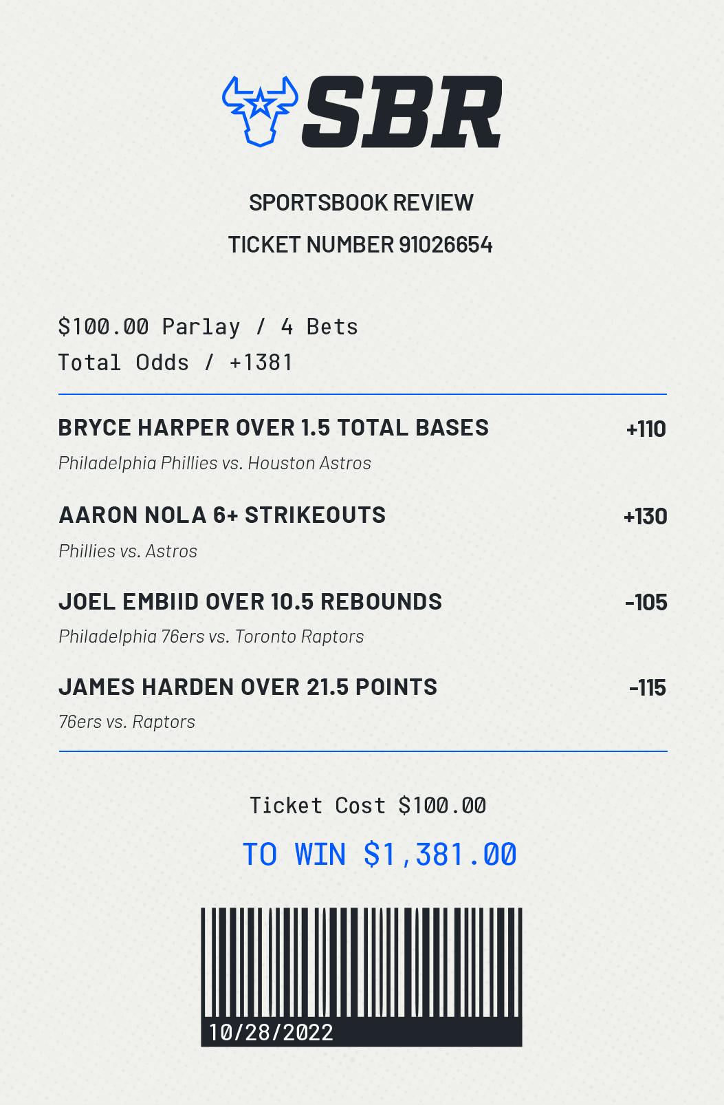 Friday's Parlay Picks The PhillyPhilly CrossSport Special